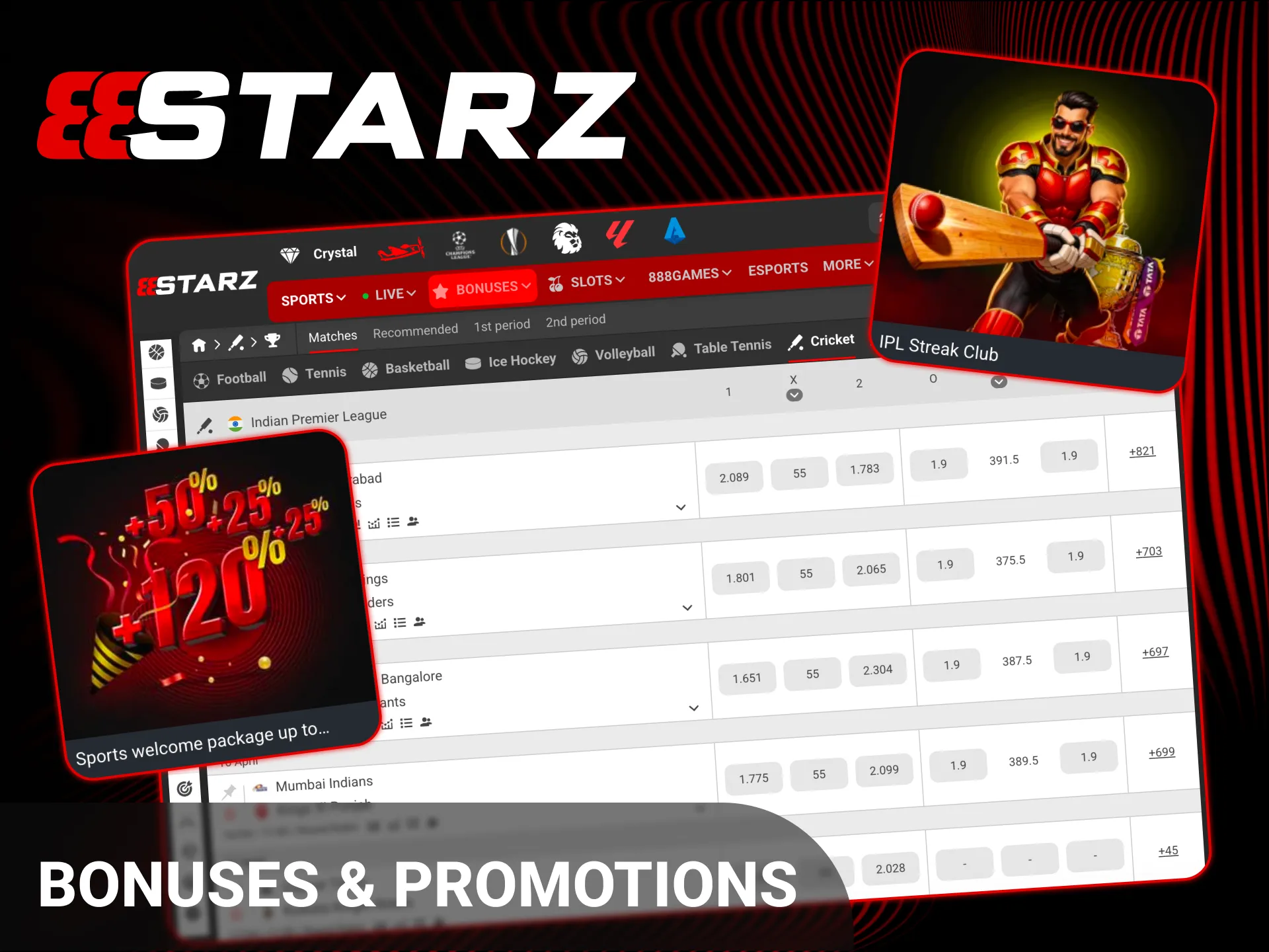Activate exclusive 888starz IPL bonuses to enhance your cricket betting experience.